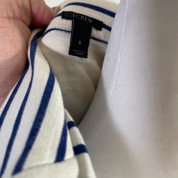 J crew blue striped jersey blazer S - Picture 6 of 7